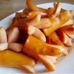 ไส้กรอกไก่หนังกรอบ 10 ชิ้น