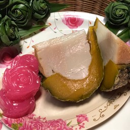 สังขยาฟักทองเนื่องด้วยราคาฟักทองขึ้นราคานะค่ะทางร้านขอปรับราคาขึ้นนะค่ะขอบคุณมากๆค่ะ