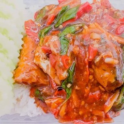 ข้าวกะเพราปลากระป๋อง