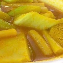 แกงเหลืองไม่ใส่เนื้อสัตว์