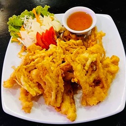 เห็ดเข็มทองทอดกรอบ