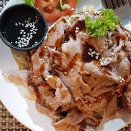 สันคอหมูย่างโทริ