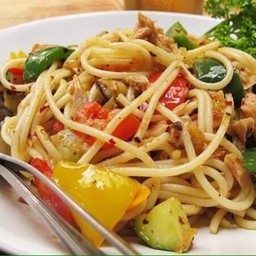 สปาเกตตีพริกไทยดำทะเล