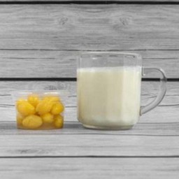 แปะก๊วยนมสด ขนาดปกติ