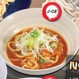 แกงกระหรี่เส้นอูด้ง หมูทอด