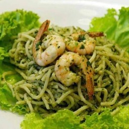 สปากตตีเขียวหวานทะเล