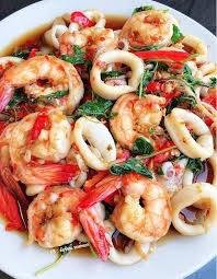 กระเพราทะเล(กับข้าว)