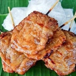 หมูปิ้งใบนมสด