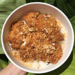 ข้าวหน้าไก่กระเทียมม