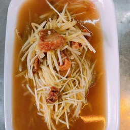 กุ่ยช่ายขาวหมูกรอบ