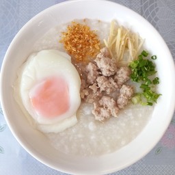 โจ๊ก ข้าวต้ม หมูย่าง อ่างหิน
