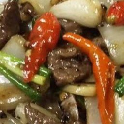 เนื้อผัดพริกไทดำ