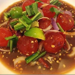 ยำไข่แดงเค็มปลาร้า