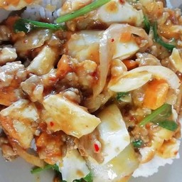 หมูสับผัดไข่เค็ม