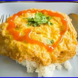 Minced Pork Omelette With Rice