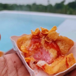 ไอติมทอดสตรอเบอรี่คอร์นเฟล็ก