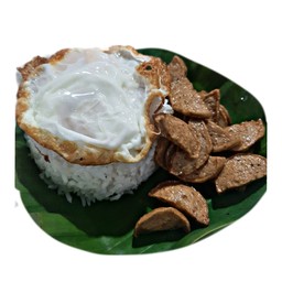 ข้าวพร้อมหมูยอทอด