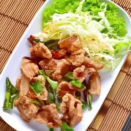 หมูสามชั้นทอด