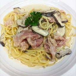 60 Spaghetti Panna Prosciutto E Funghi