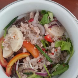 Spicy Glass Noodle Salad with Minced Pork