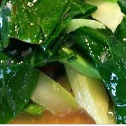 คะน้าน้ำมันหอย(เป็นกับข้าว)