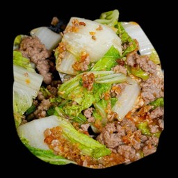 ผัดผักกาดขาว หมูสับ