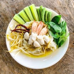 ขนมจีนน้ำยาปู ลูกบ่าว นิมิตใหม่