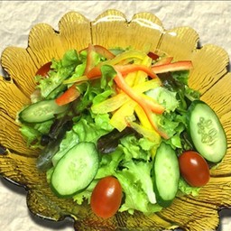สลัดผักน้ำสลัดเผ็ด (Pirikara Salad)