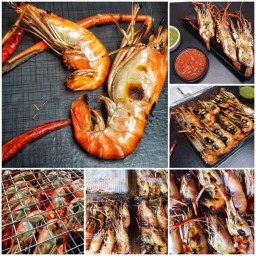 กุ้งเผา หัวมันแก้วทุกตัว