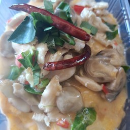 ข้าวไข่ข้นต้มข่าไก่