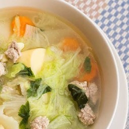 แกงจืดเต้าหู้หมูสับ