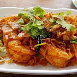 กุ้งทอดราดซอสมะขาม