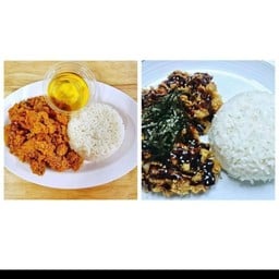ข้าวไก่วิ๊งซอลน้ำปลา+ข้าวไก่กรอบซอลเทริยากิ