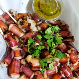 ยำหนวดเด้งใส่น้ำปลาร้าแซบๆ นัวๆ