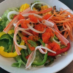 สลัดปูอัด-ไข่กุ้ง