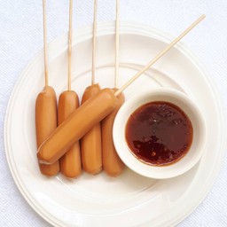 ไส้กรอกหมูรมควันหนังกรอบ