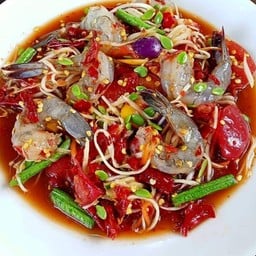 ตำกุ้งสด