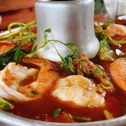 แกงส้มชะอมกุ้ง(หม้อ)