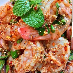 ลาบกุ้งสะดุ้งไฟ