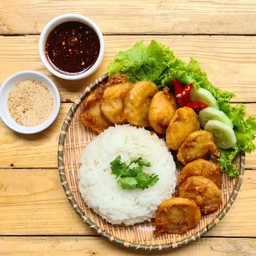 ข้าวหมูยอทอด DMK