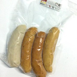 ไส้กรอกหมูรวม (4ชิ้น/ชุด 400 กรัม)(แช่แข็ง)