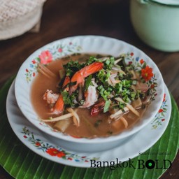 ต้มยำสายบัวกุ้งสด