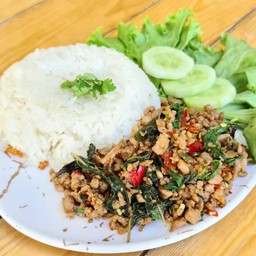 ข้าวกะเพราหมูสับ SYD