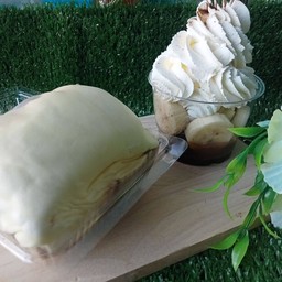 บานอฟฟี่กล้วย + เครปเย็นกล้วยคาราเมล