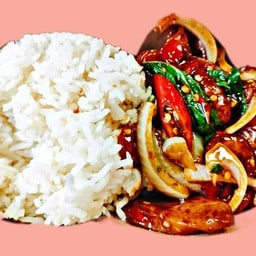 ข้าวกระเพรา กุนเชียง