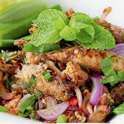 ข้าว  ลาบปลาทู