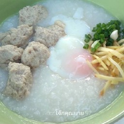 โจ๊กหมู+ไข่ลวก