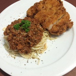 สปาเก็ตตี้หมูทอด