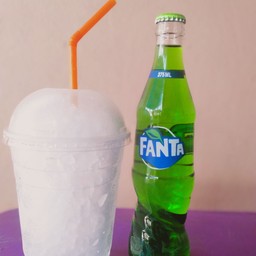 น้ำเขียว 375ml.(แก้วถัง+น้ำแข็ง)