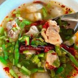 Grilled Chicken Spicy Soup